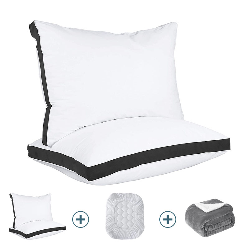 Gusset piping pillow