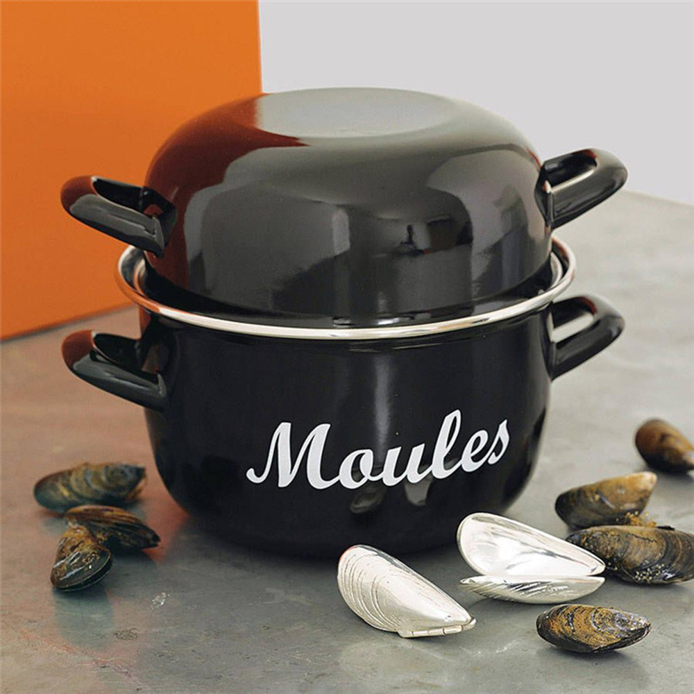 20cm/26cm/30cm Enamel Mussel Pot