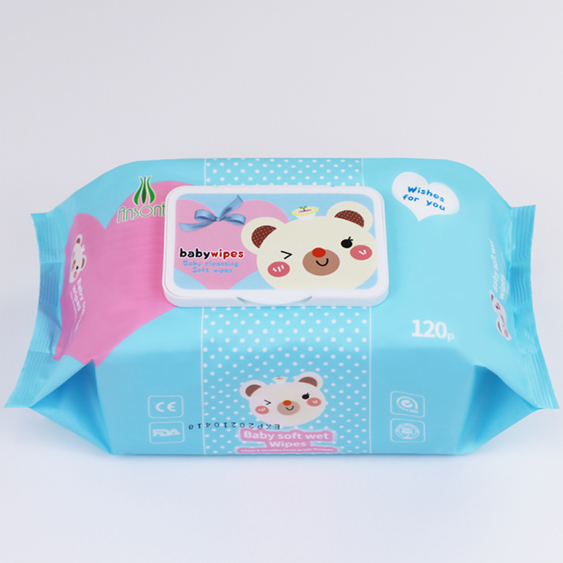 LYNN Accept customized10-200sheets of baby wipes,biodegradable flushable baby wipes factory