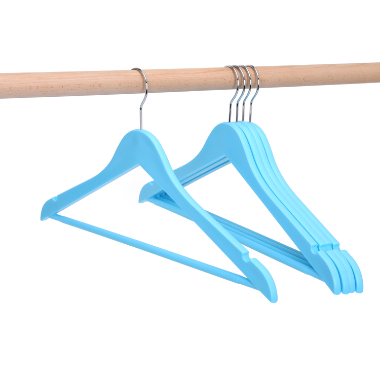 Plastic Hanger in Wooden Hanger Shaped