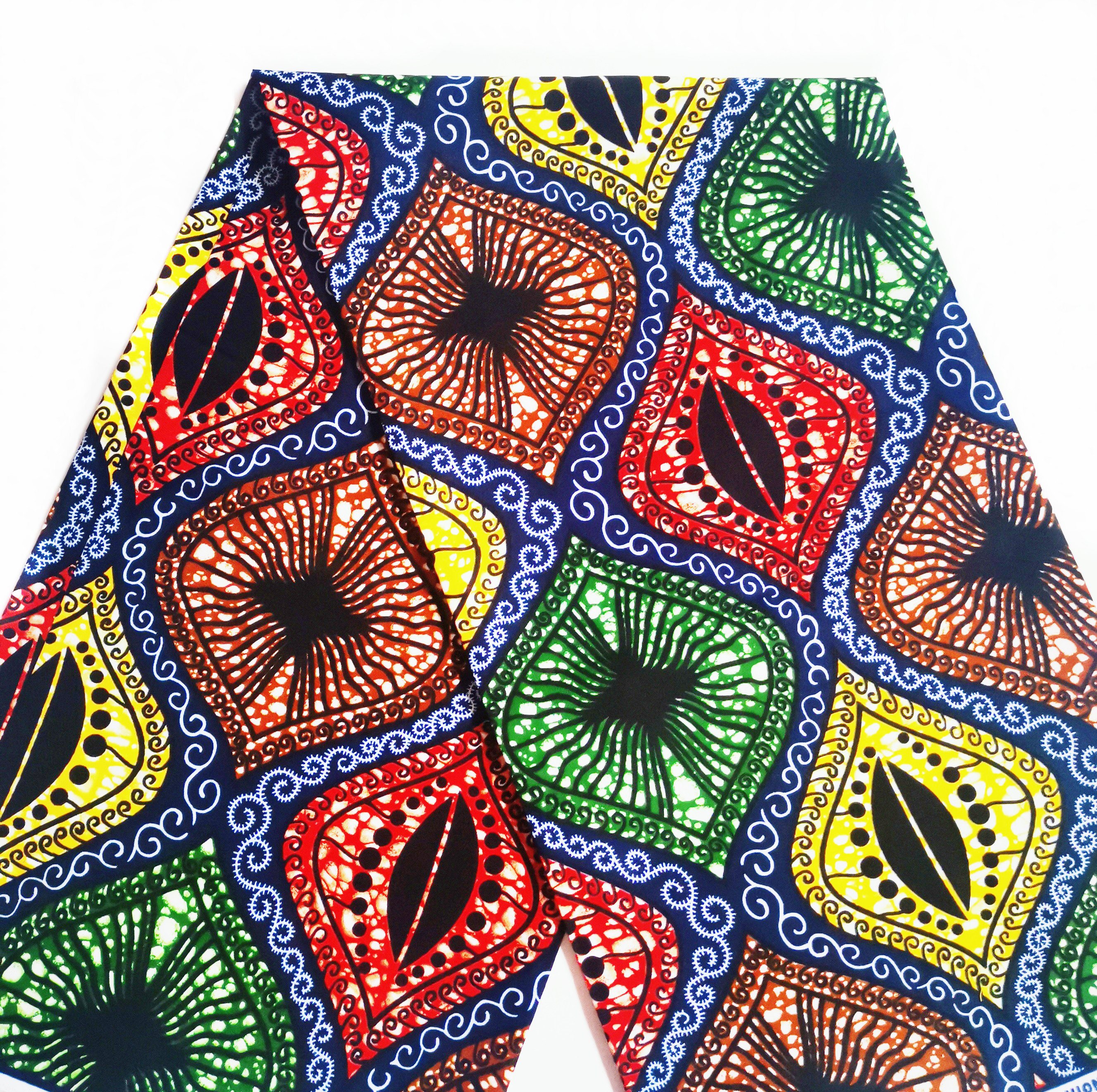 Polyester printed super wax fabric