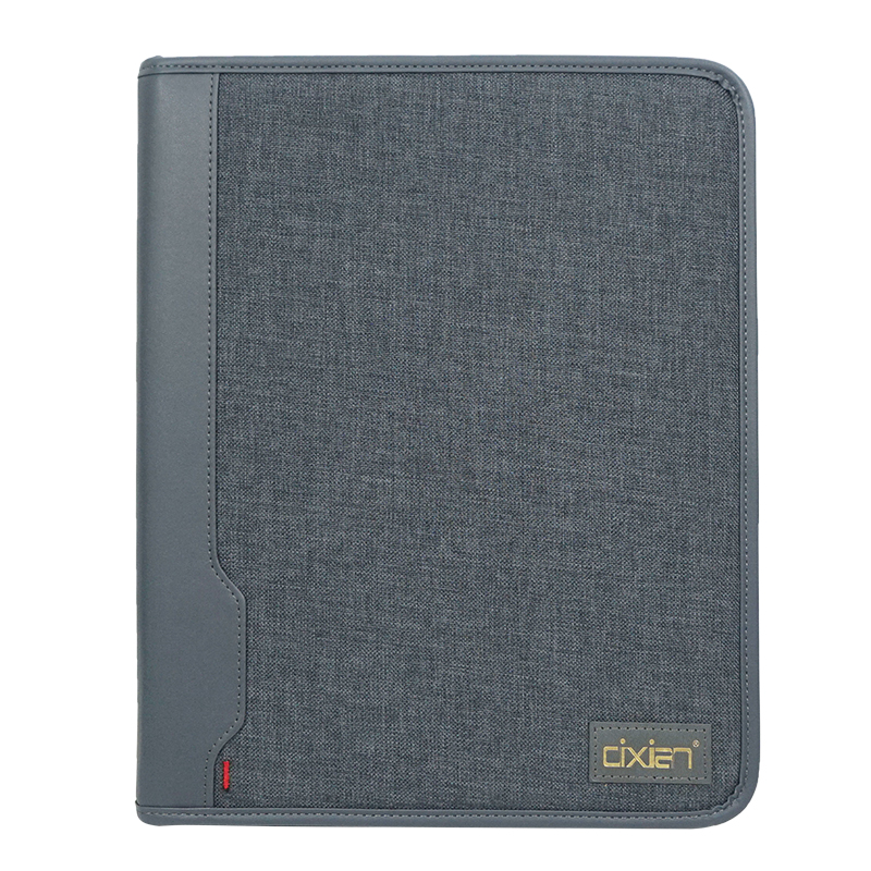 RPET Recycled polyester fabric Folder Resume Legal Organizer Business Zippered Portfolio Padfolio