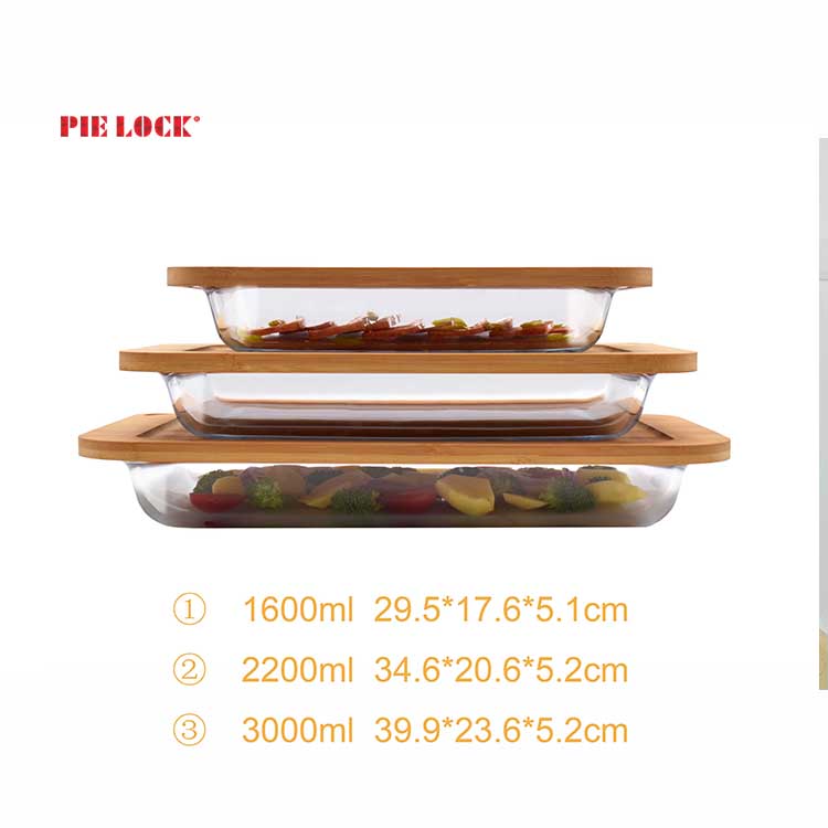Glass baking dishes
