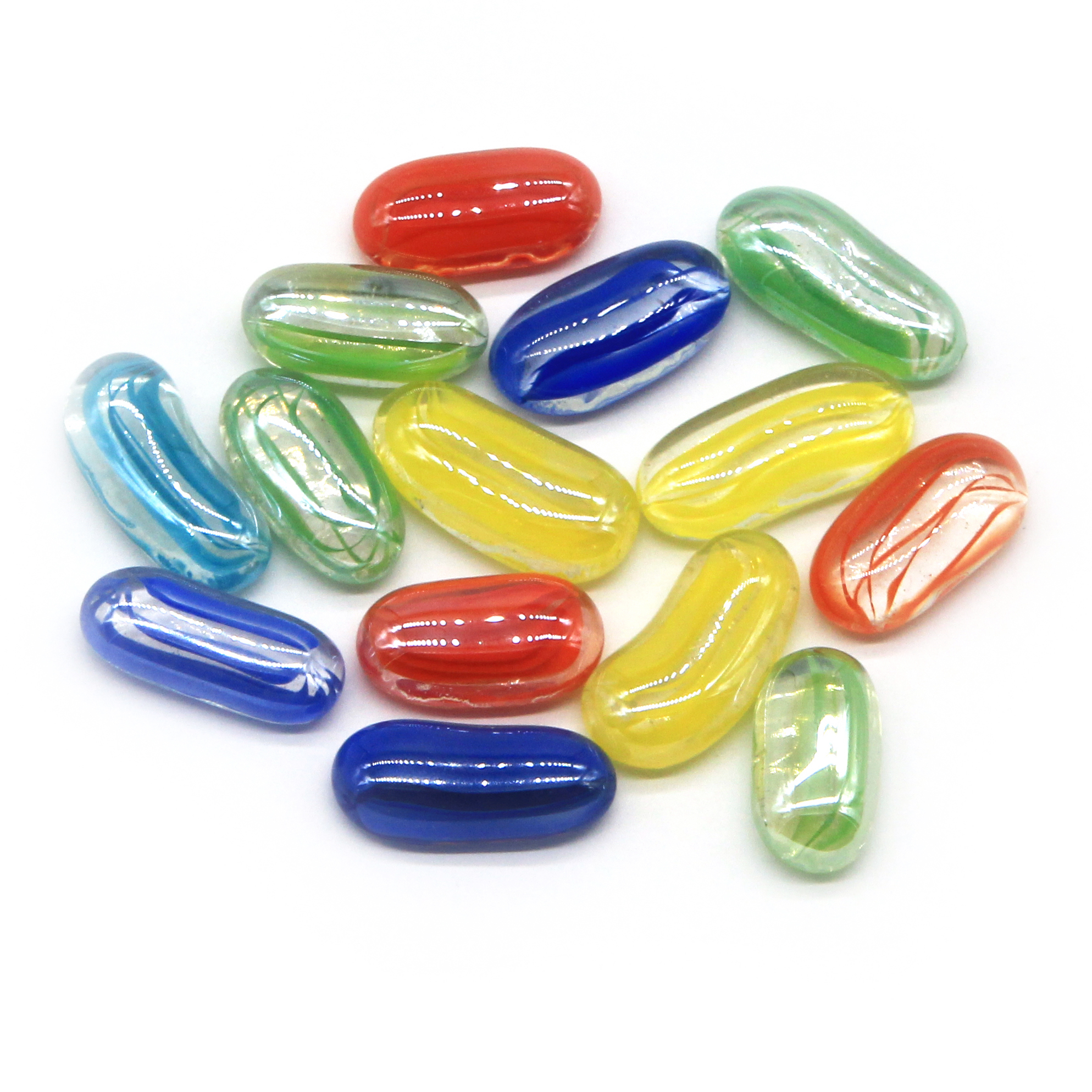 13-25 mm Flash Children's Toys DIY Home Garden Swimming Pool Decoration Glass Beads