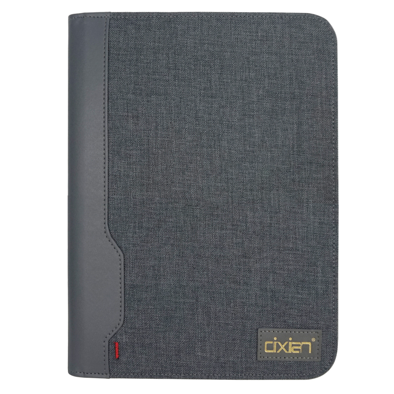 Travel Conference Folder Executive Business Zippered Padfolio Portfolio with Writing Pad Tablet