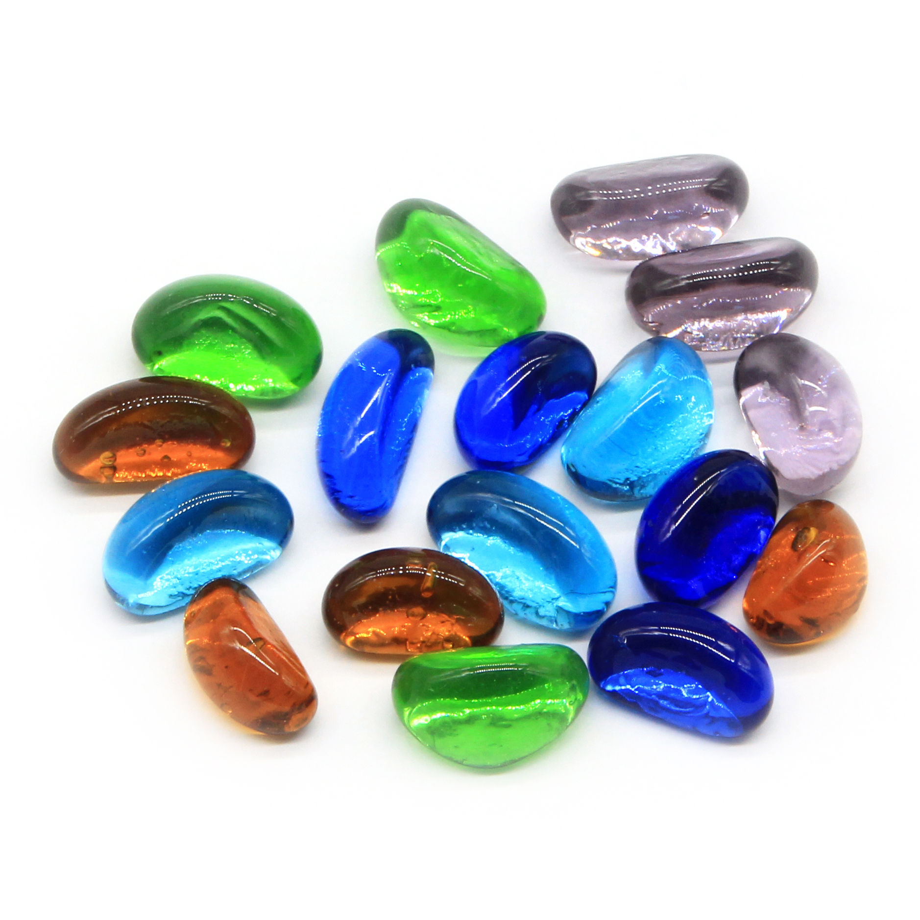 Multi-shaped colorful transparent special shaped glass stone