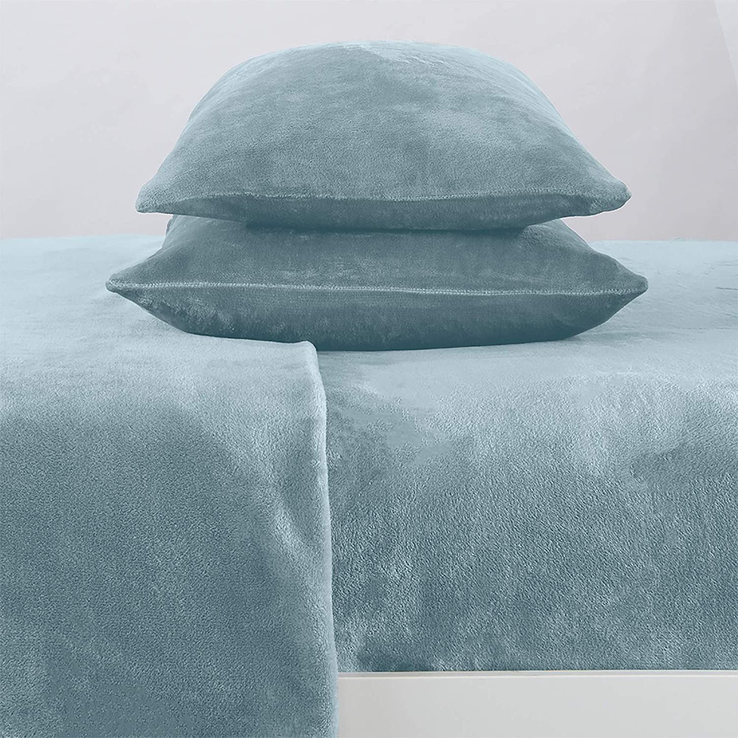 Micro Fleece Velvet Plush Solid Sheet Set