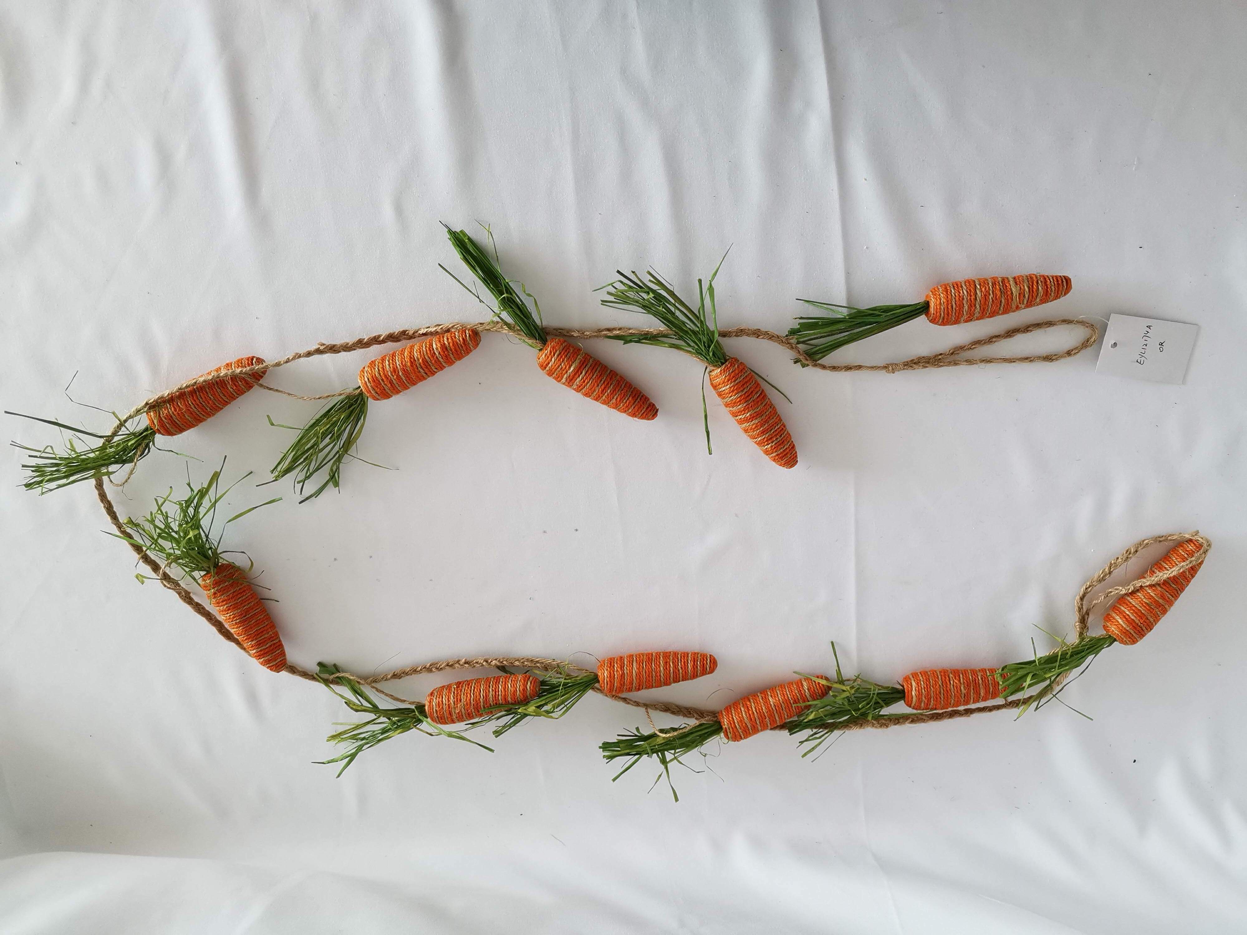 Easter carrot garland