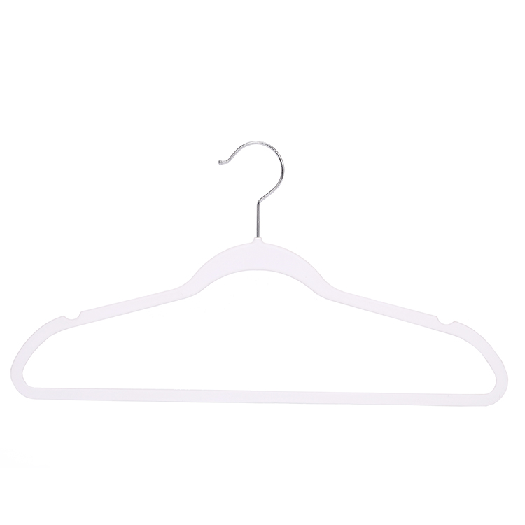 Plastic Hanger in Velvet Hanger Shaped