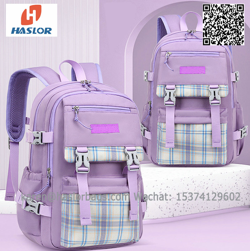 009a#2022Spring Trending Lightweight Big Capacity Student Bag 18' stylish Waterpfoof School Backpack