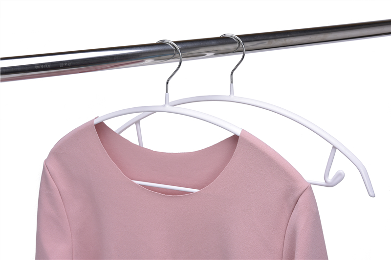 Metal clothes store hanger hot selling pvc coated antislip metal rack stable quality and delivery