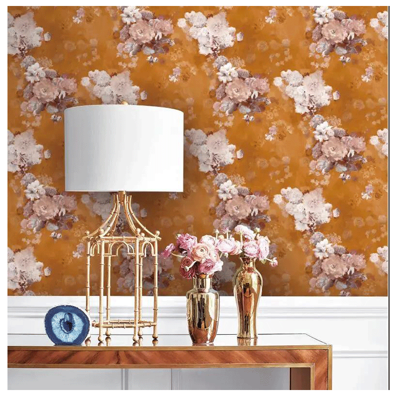 1.06m Deep Embossed Wallpaper PVC Waterproof Damask Italy European Wallpaper