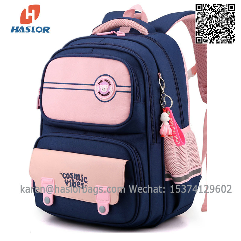 001a#2022 Spring Trending Lightweight Big Capacity Student Bag 16.5 inch Waterpfoof School Backpack