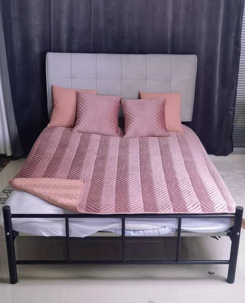 pinsonic quilting dutch velvet blanket