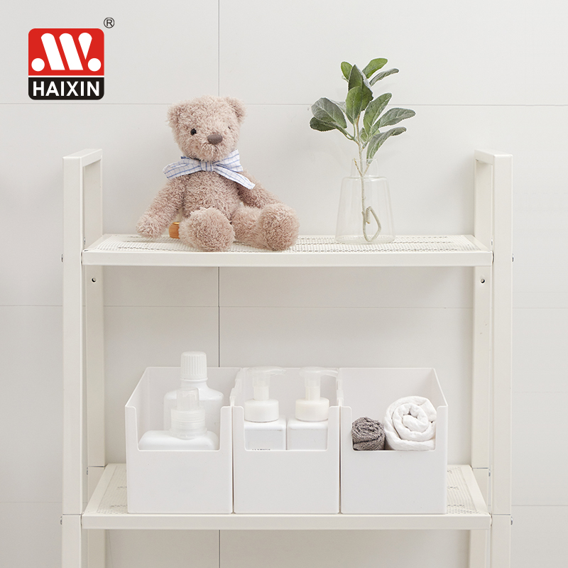 Multi-use holder PP storage box and bin desktop organizer container plastic storage organizer