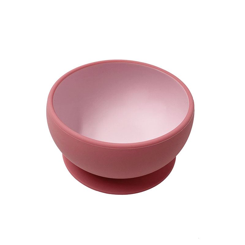 TT0114 Silicone Two Color Suction Bowl