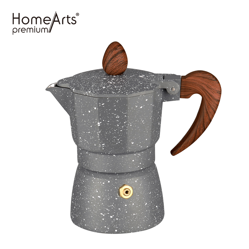 3 Cups Sustainable Hot Sales Portable Food grade Cappuccino Coffee Maker Moka Pot