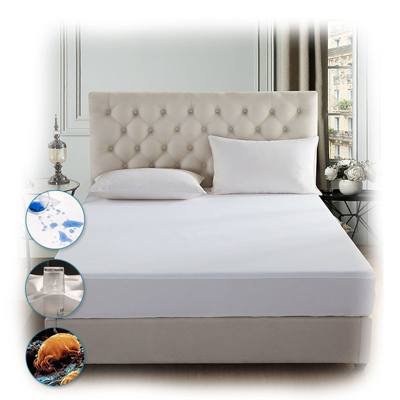 Microfiber waterproof mattress protector