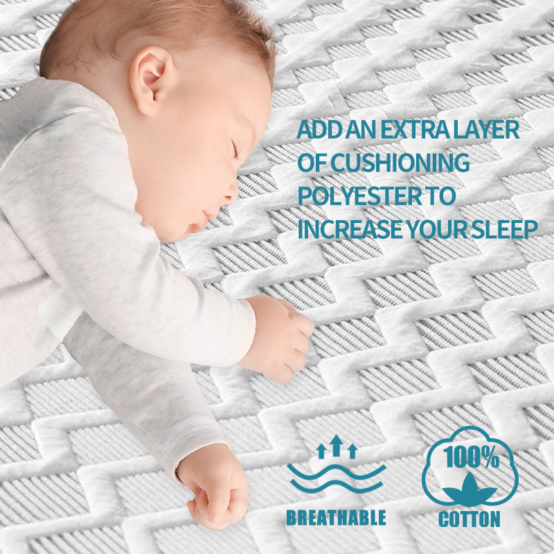 Knitted jacauqard waterproof mattress protector