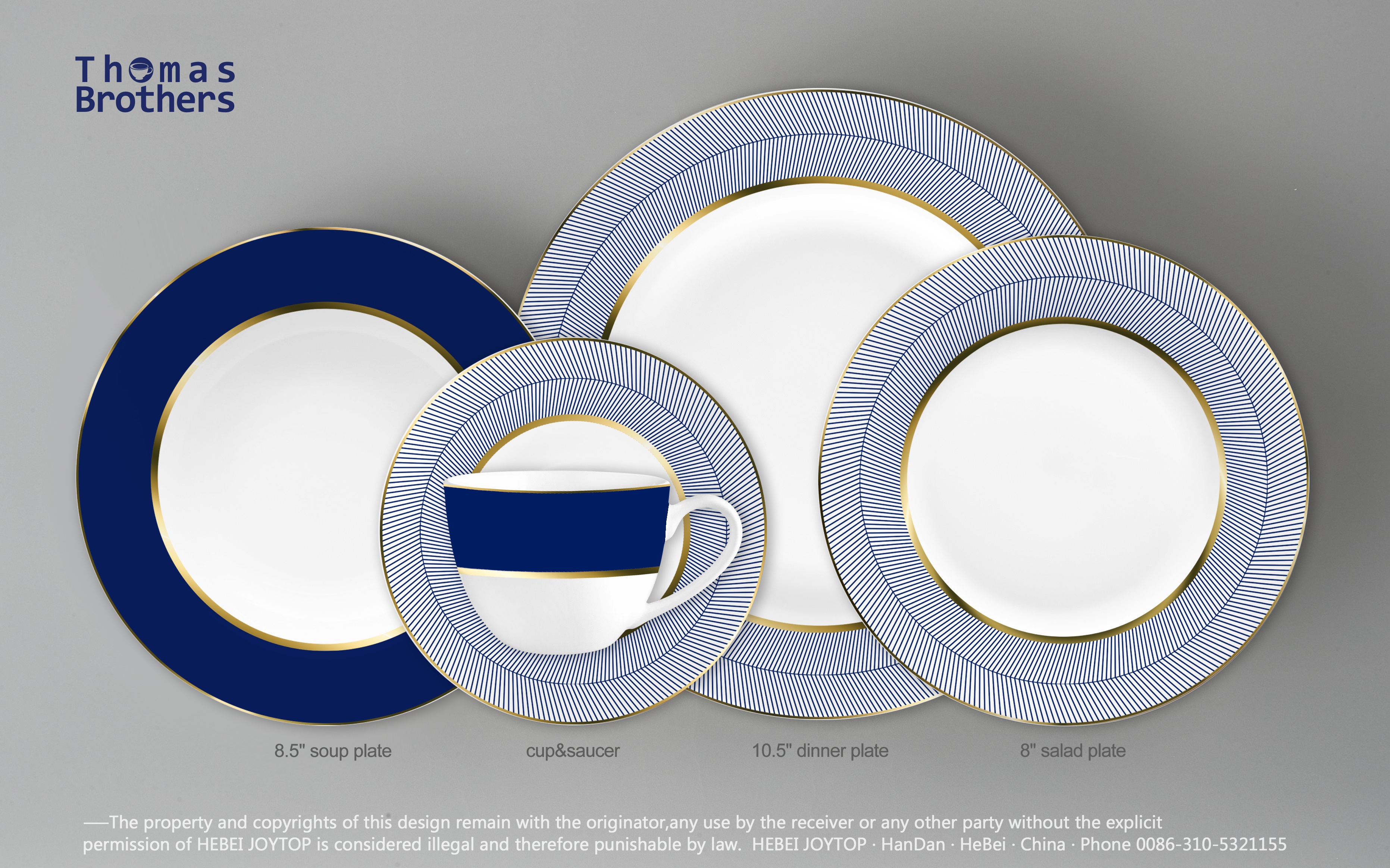20pcs gold design dinnerset