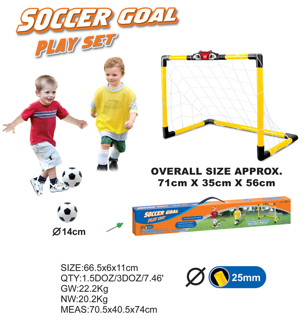 Large soccer goal with timer
