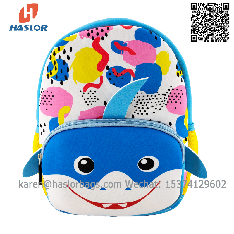 01a#Kids Cute Cartoon Custom New Design Children School bags Backpack Neoprene Backpack