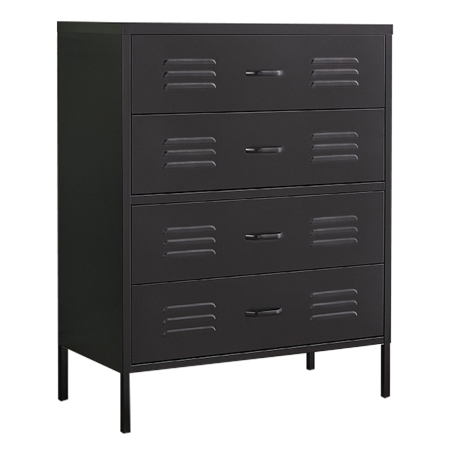 4 drawers black cabinet storage cabinet