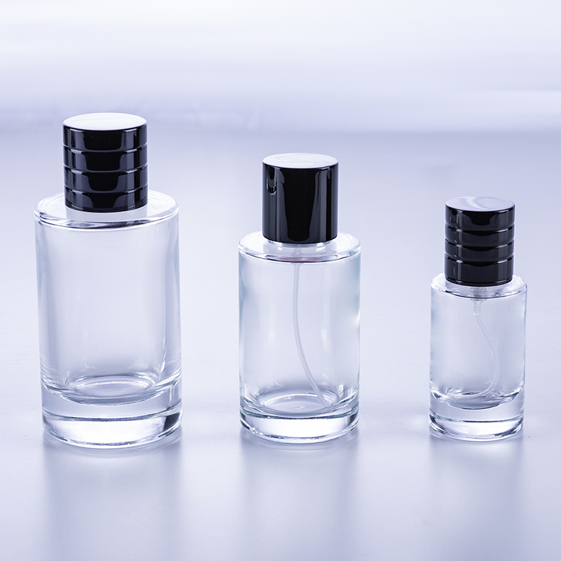 30ml 50ml 100ml transparent round glass perfume bottle