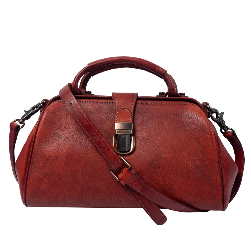 New wholesale travel style professional leather medical old fashion vintage doctors bags