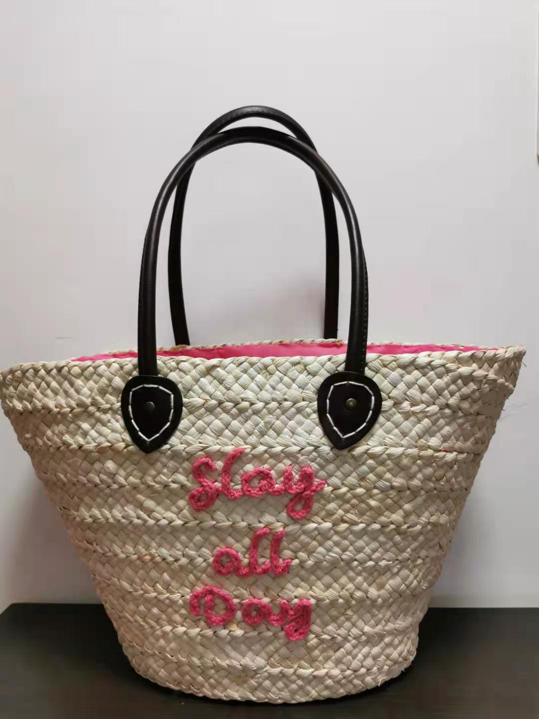 Straw Weaved Beach Bag