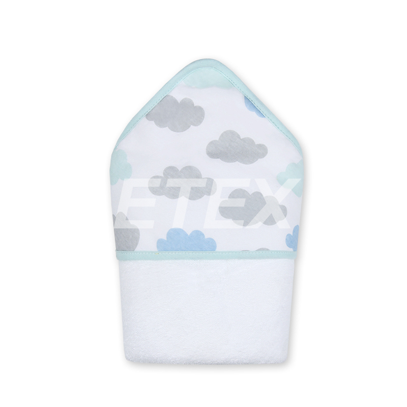 100% cotton infant hooded towel