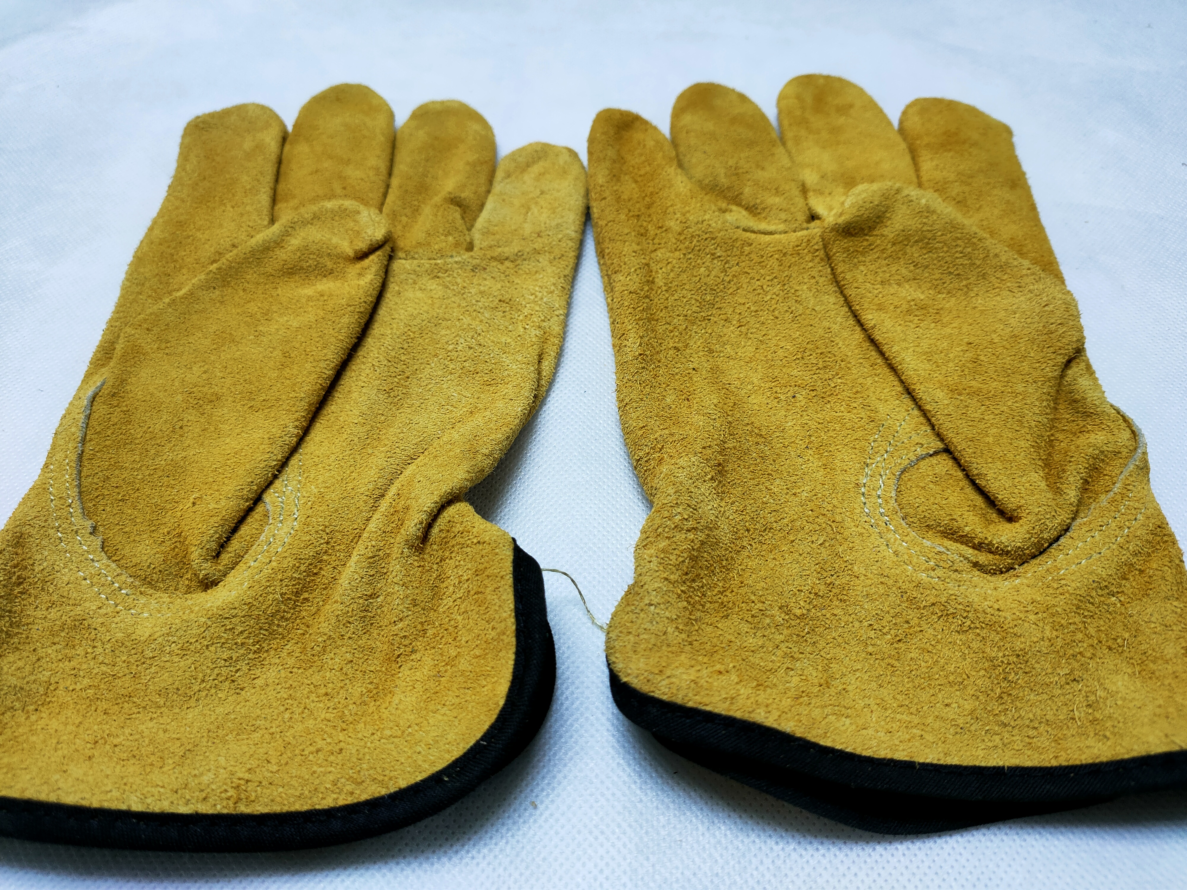 Cow split leather driver gloves