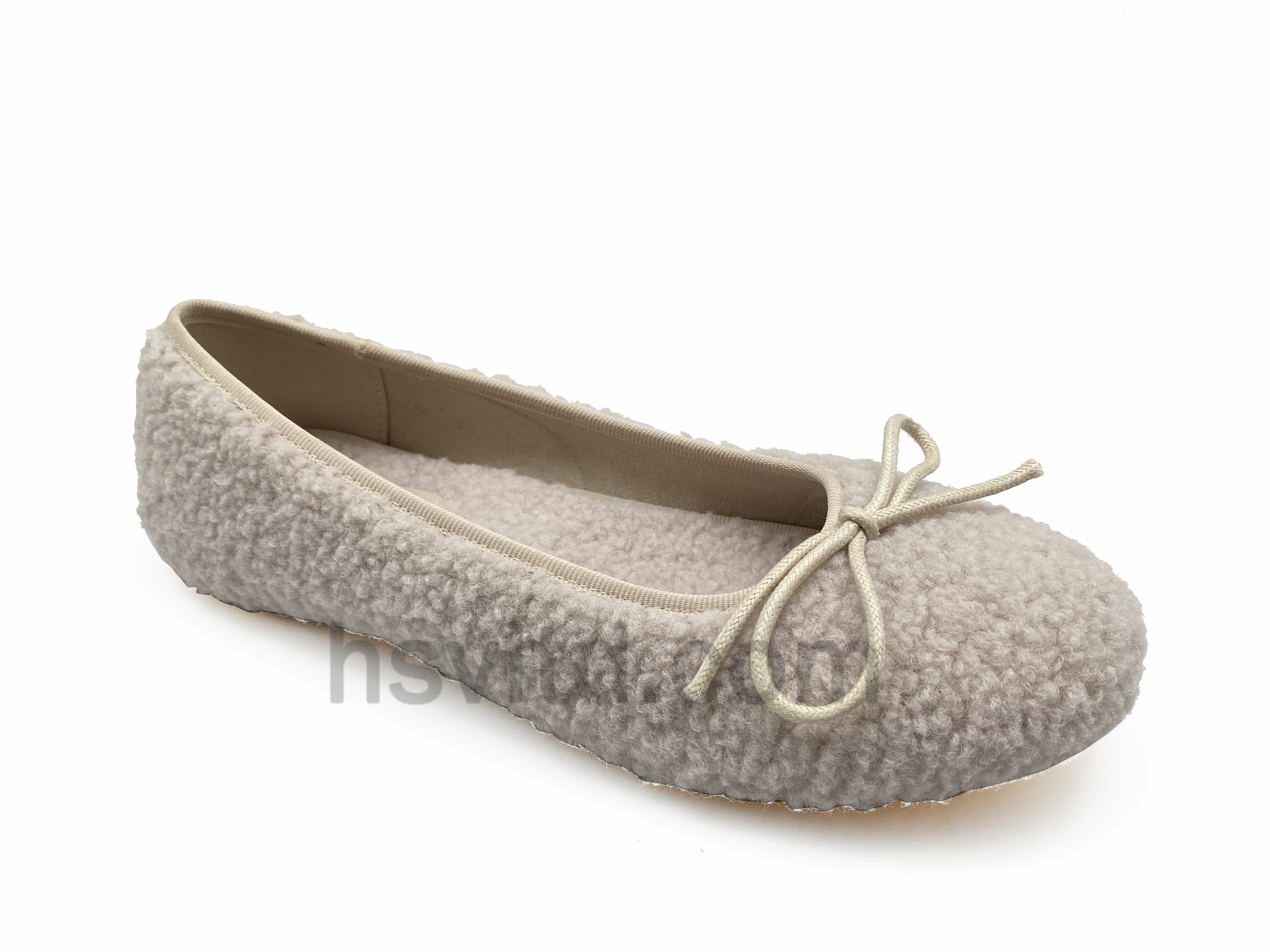 Imitation wool flat ladies ballet Flat for women shoes