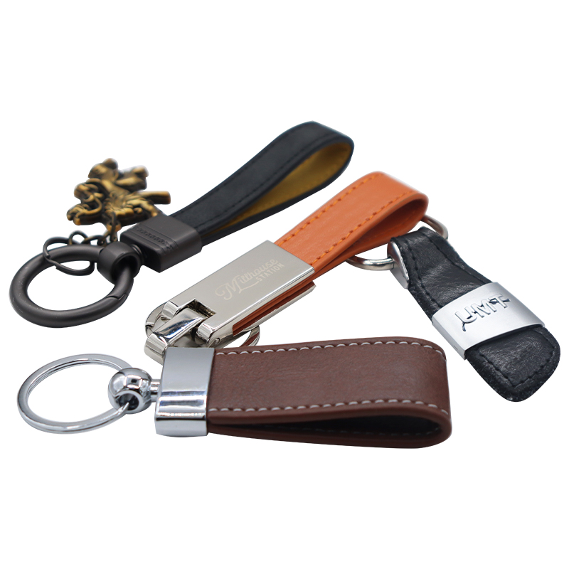 Leather keychain