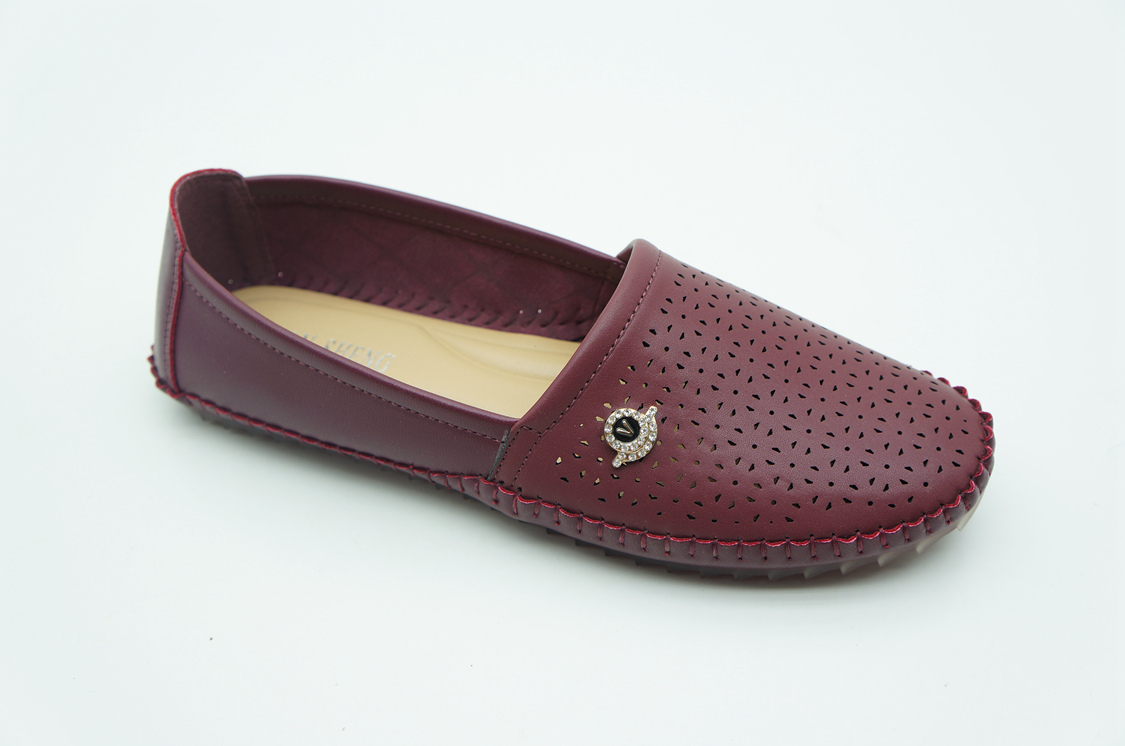 Comfortable Women Fancy PU Leather Flat Dress Shoes Foldable Ballerina Shoe soft shoe
