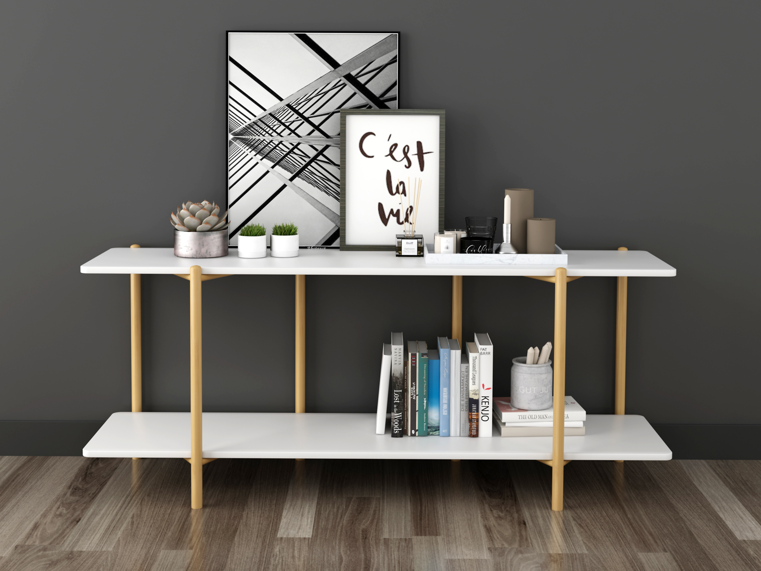Hat and coat shelf