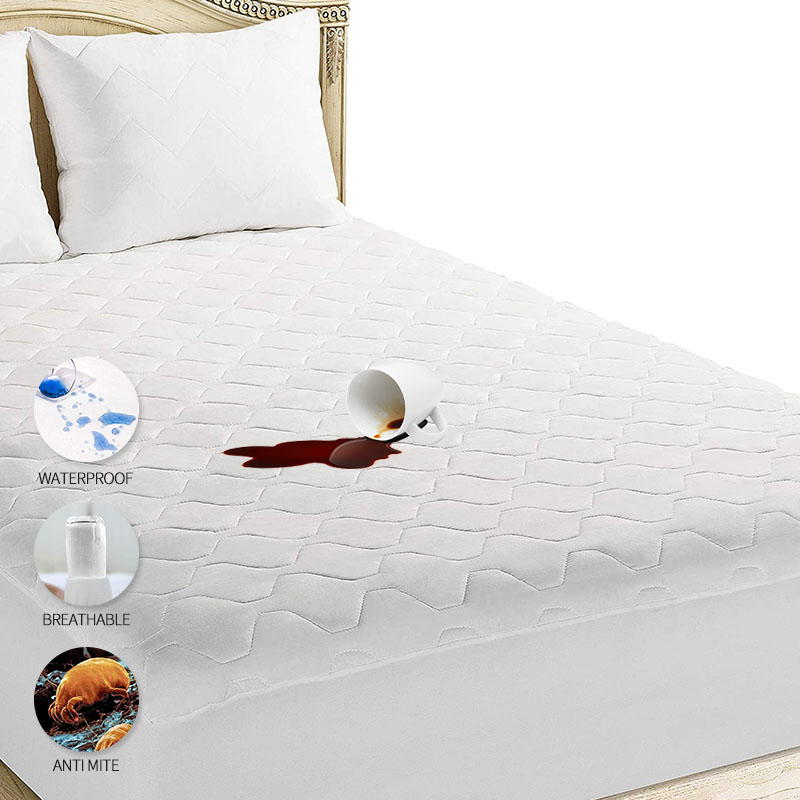 Pinsonic quilted waterproof mattress protector