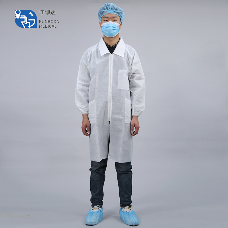 Disposable Lab coat, vistor gown, surgical gown, lab coat