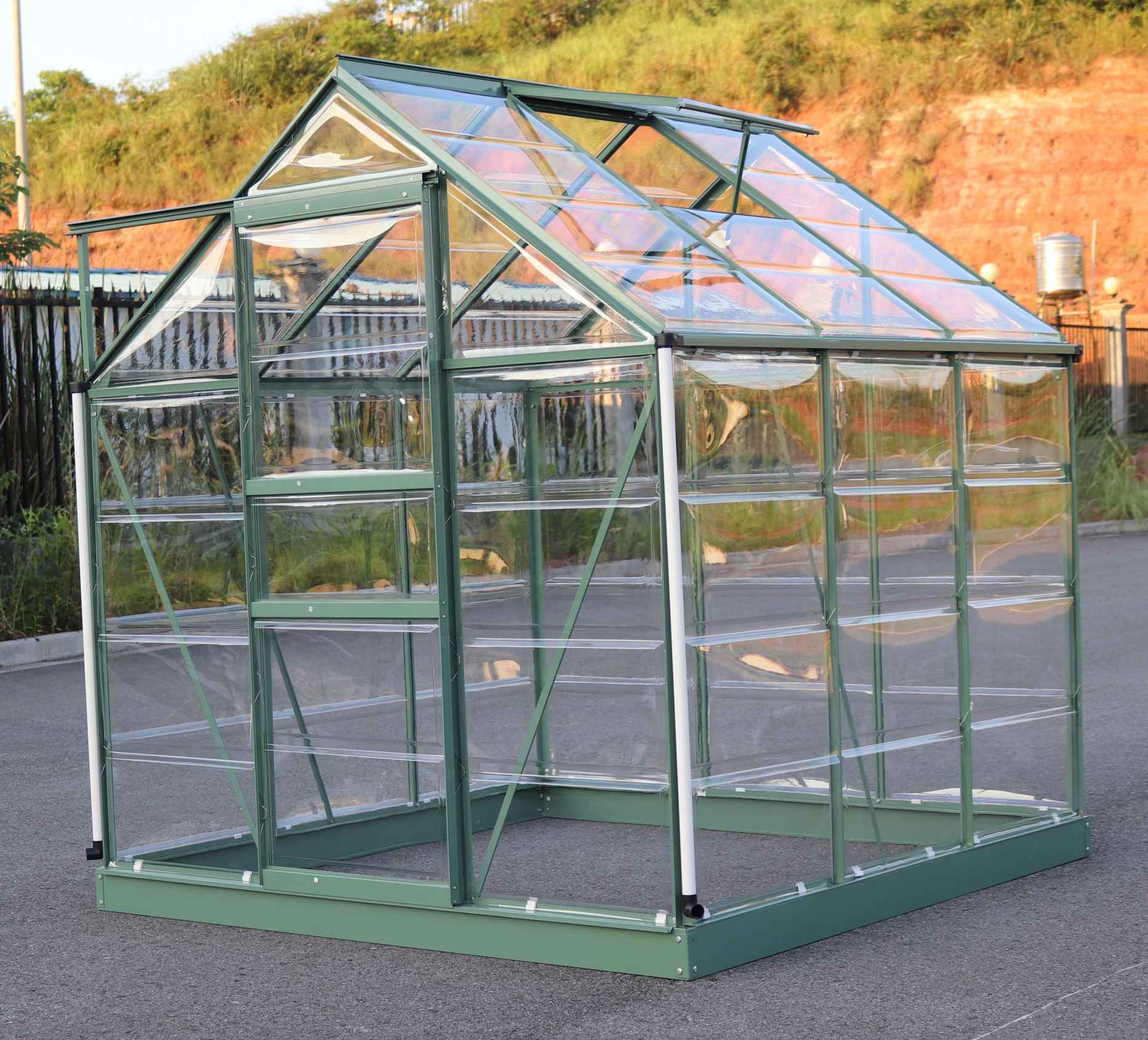 Alu. Greenhouse, Winter Protection, Cold Frame, Grow House, Bsci, Amazon Supplier