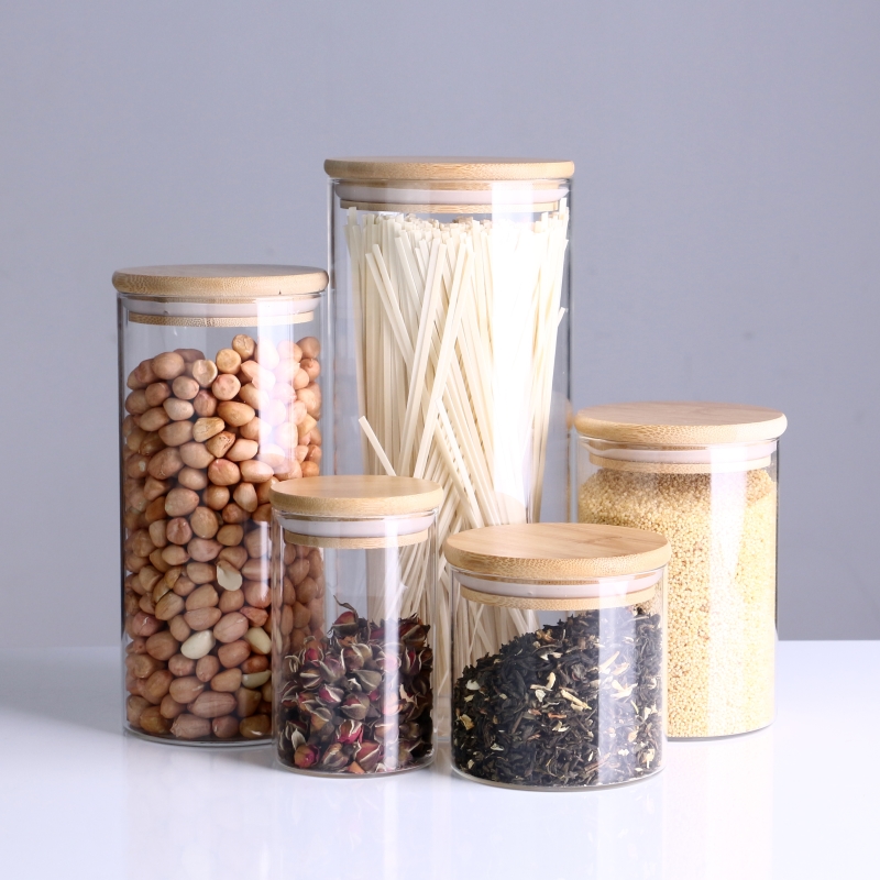 Borosllicate Glass Jars Glass High Quality Borosllicate Spice Glass Storage Bottles Jars Kitchen