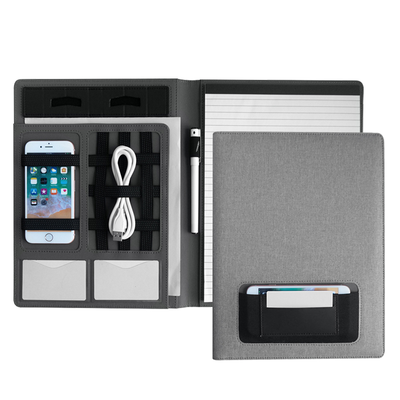 Nylon PU Interview Legal Document Organizer Business Card Holder Padfolio Resume Portfolio Folder