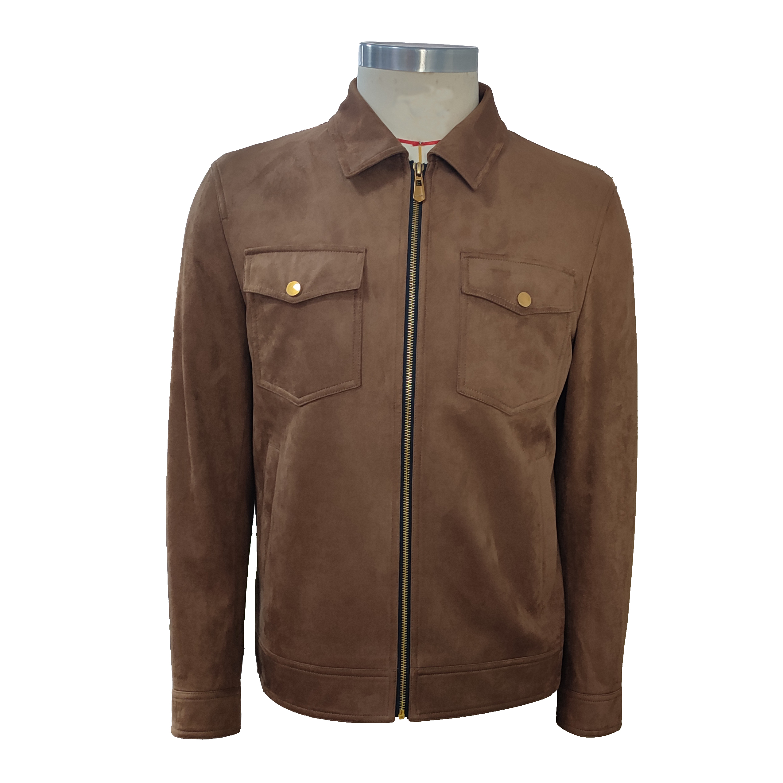 Brocade Leather Men's casual jacket