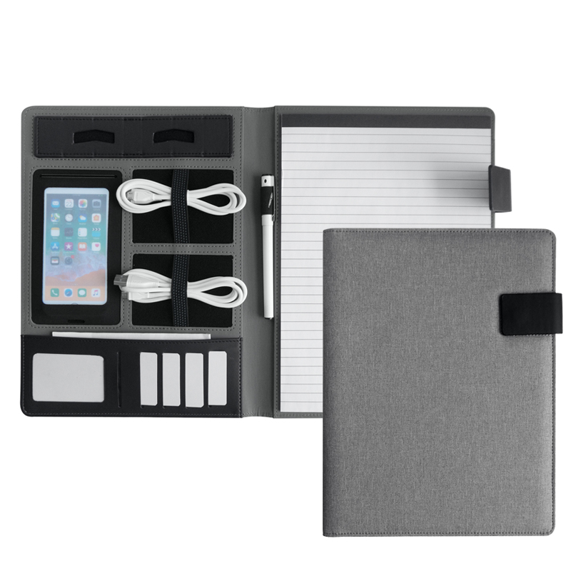Leather zipper a4 a5 size certificate classification portfolio document file folder bag manufacturer
