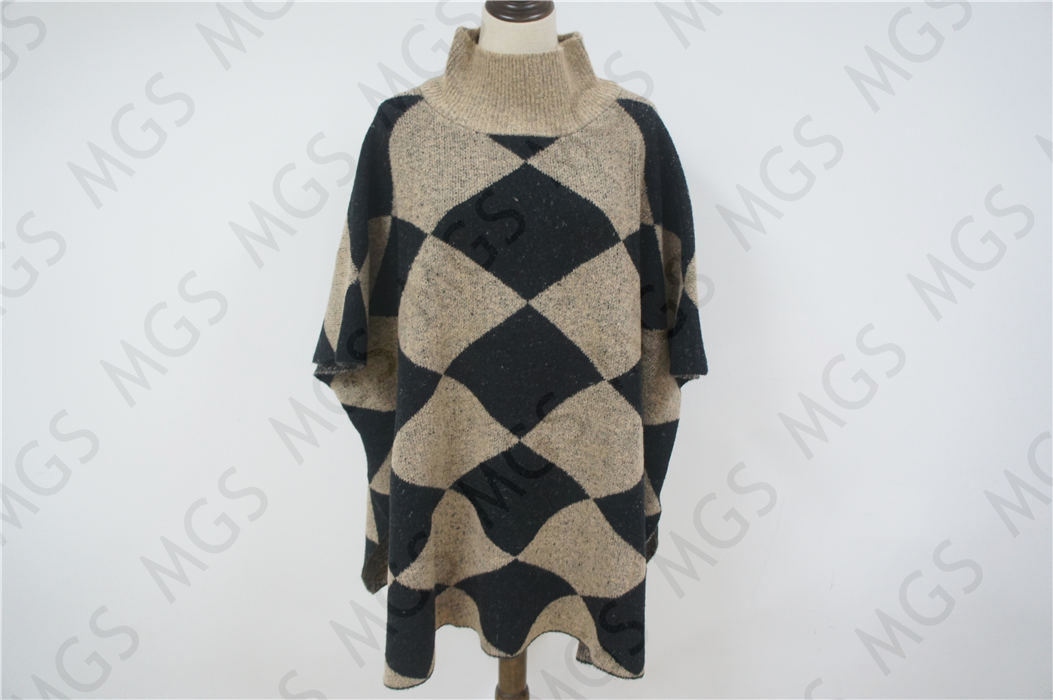 67%acrylic 30%polyester 3%spandex knitted Poncho