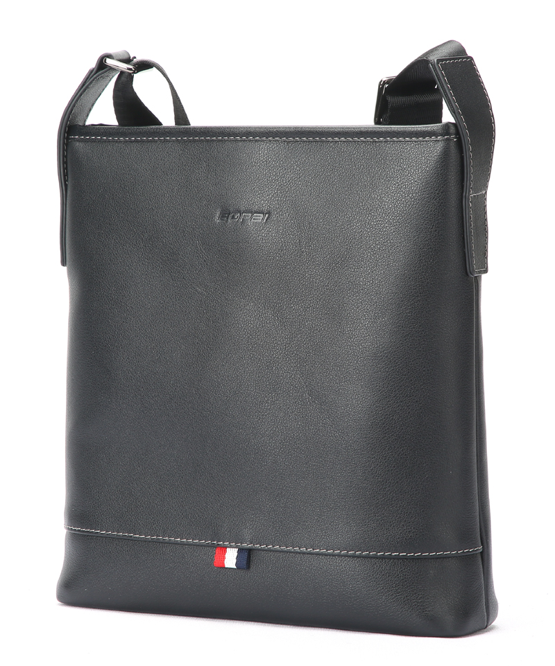 Textured leather handbag briefcase