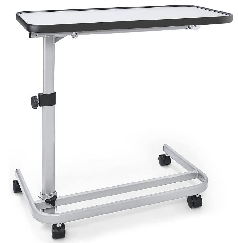 Portable computer table, medical bedside table