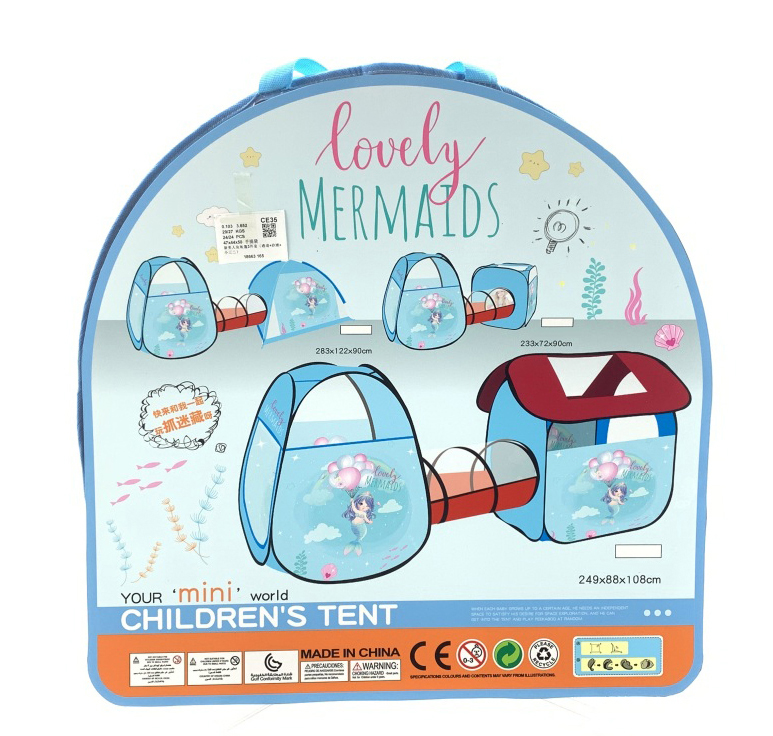 Children's (mermaid)tent 3 PCS