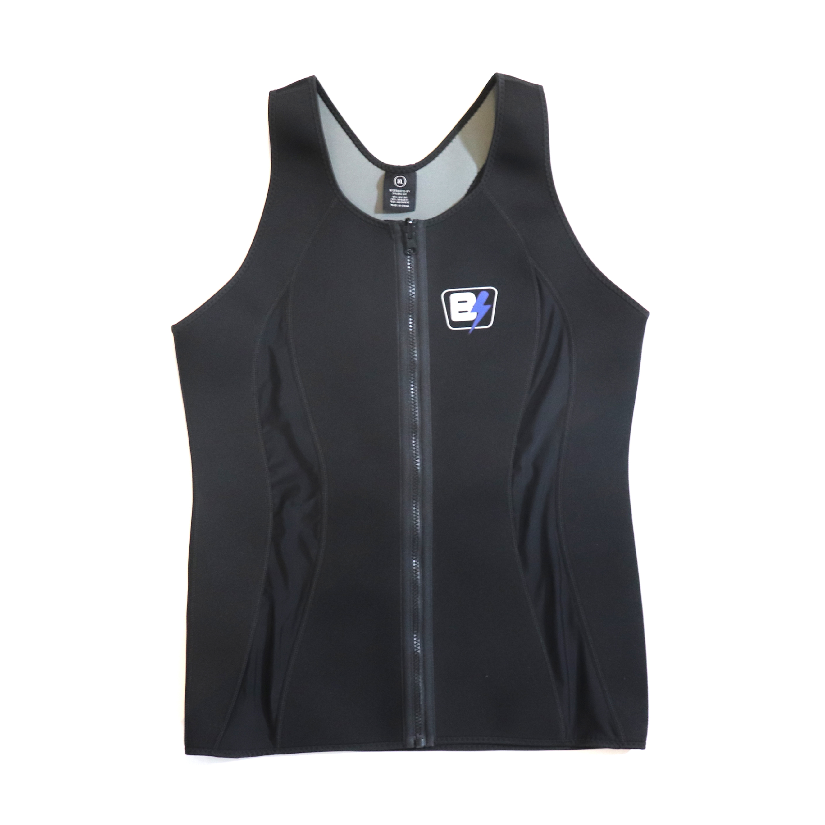 hot selling neoprene zipper body shaper slimming waist trainer sauna suit for men sweat vest