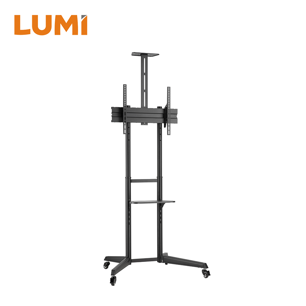 Versatile & Compact Steel TV Cart