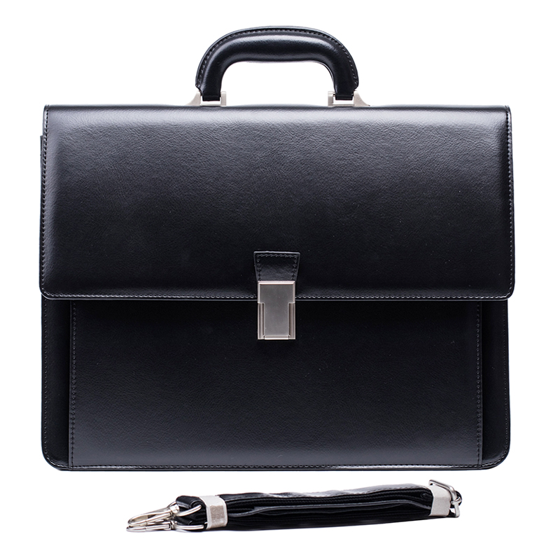 Classic Style Handmade Attache Laptop Bag Unisex Brown Leather Briefcase with Safe Lock